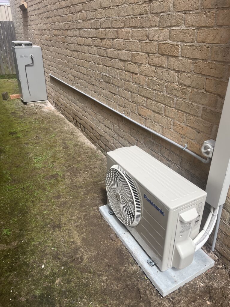 Split system installation, Charlestown NSW